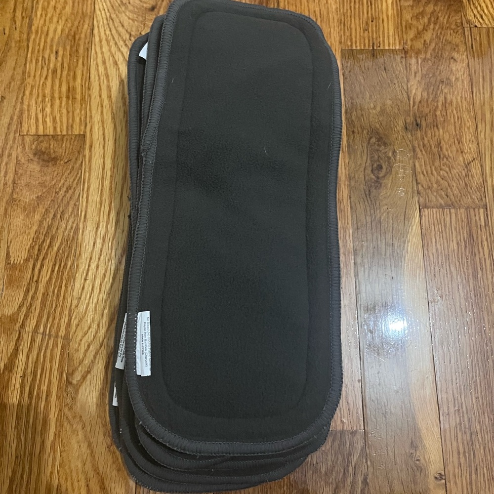 Charcoal cloth diaper liners